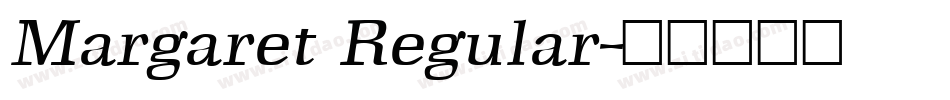 Margaret Regular字体转换